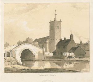 Wednesfield Kerk en Brug, 1837