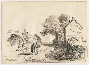 Wetton - Dorpsstraat door Thomas Peploe Wood