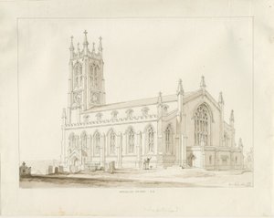 Wordsley Kerk door Thomas Peploe Wood