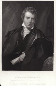 Sir David Wilkie, Schotse schilder. Gravure door Francis Holl door Thomas Phillips