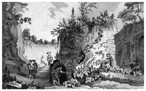 Het graf van Vergilius, nabij Napels, Italië, 1788