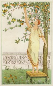 Danaë tussen de sinaasappelbomen door Thomas Ralph Spence
