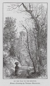 Op weg naar het station door Thomas Robert Macquoid