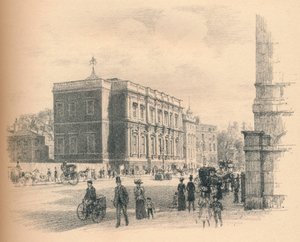 Exterieur van de Banketzaal, Whitehall Palace, 1902
