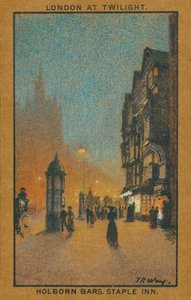Londen bij schemering: Holborn Bars, Staple Inn