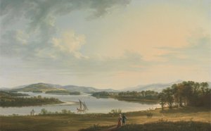 Knock Ninney en Lough Erne vanaf Bellisle, County Fermanagh, Ierland