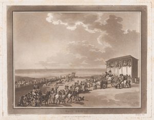 Racebaan Een excursie naar Brighthelmstone door Thomas Rowlandson, Samuel Alken