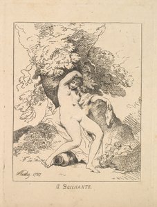 Een Bacchante, 1787 door Thomas Rowlandson