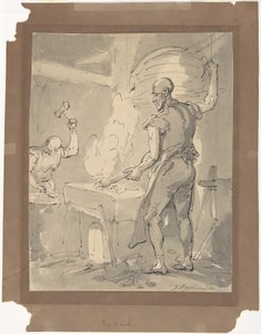 Een smid door Thomas Rowlandson