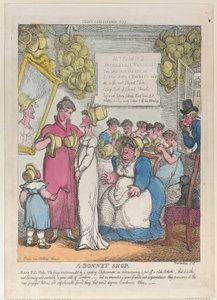 Een Hoedenwinkel, 15 mei 1810 door Thomas Rowlandson