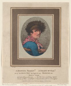 Een Britse zeeman! Een hart van eikenhout!, 15 november 1801 door Thomas Rowlandson