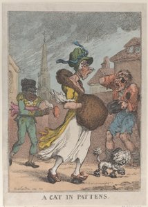 Een Kat in Klompen door Thomas Rowlandson