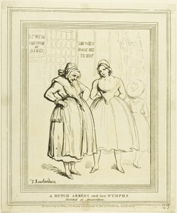 Een Nederlandse Abdis en Haar Nimfen Geschetst in Amsterdam door Thomas Rowlandson