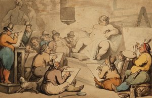 Een Nederlandse academie door Thomas Rowlandson