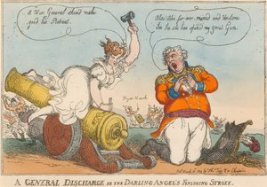 Een algemene ontslag of de laatste slag van de geliefde engel? door Thomas Rowlandson