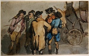 Een Groep Figuren door Thomas Rowlandson