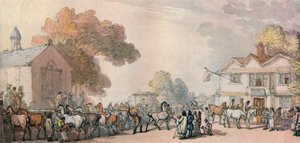 Een paardenmarkt in Southampton, ca. 1820, 1918 door Thomas Rowlandson