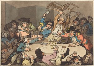 Een Opschudding aan een Hazardtafel, gepubliceerd 1787