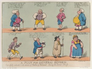 Een Plan voor Algemene Hervorming, Respectvol ingediend ter aandacht van Leden, 29 augustus 1809 door Thomas Rowlandson