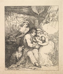 De familie van een zeeman door Thomas Rowlandson