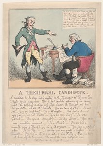 Een theatrale kandidaat, 1797