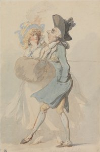Een uitgebluste losbandige vrouw