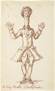 Een presbyteriaan met een lange nek door Thomas Rowlandson