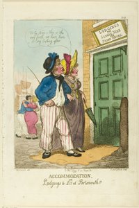Accommodatie, of Verblijven te Huur Portsmouth door Thomas Rowlandson