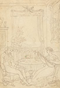 Albumtekening door Thomas Rowlandson