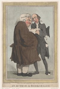 Een Auteur & Boekverkoper door Thomas Rowlandson
