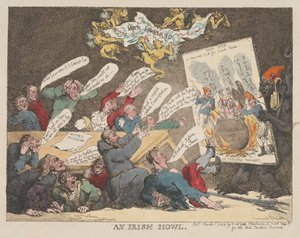 Een Iers gehuil door Thomas Rowlandson
