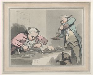 Aan het diner, 1790