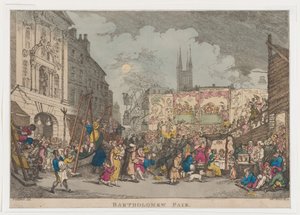 Bartholomew Fair, 1807 door Thomas Rowlandson