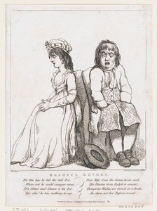 Verlegen geliefden, 15 maart 1798 door Thomas Rowlandson