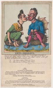 Geboorte van Bonoparte door Thomas Rowlandson