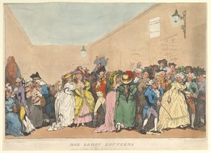 Box Lobby Loungers door Thomas Rowlandson