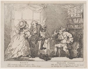 Bozzy en Madame Piozzi Frontispice, Bozzy en Piozzi door Peter Pindar, 1780-86