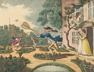 Vlinders vangen door Thomas Rowlandson