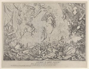Chaos is Weer Terug!, 4 februari 1791 door Thomas Rowlandson