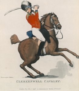 Clerkenwell Cavalerie door Thomas Rowlandson