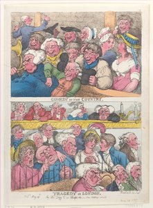 Komedie op het Platteland, Tragedie in Londen, 29 mei 1807 door Thomas Rowlandson