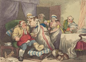 Troost bij jicht door Thomas Rowlandson