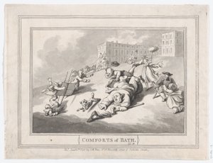 Comforts of Bath, Plaat 12, 6 januari 1798 door Thomas Rowlandson