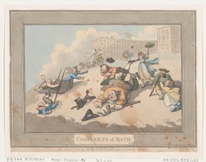 Comforts of Bath, Plaat 12, 6 januari 1798 door Thomas Rowlandson
