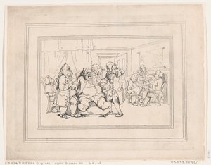 Comforts of Bath, Plaat 1, 6 januari 1798 door Thomas Rowlandson