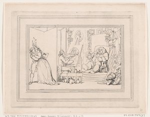 Comforts of Bath, Plaat 6, 6 januari 1798 door Thomas Rowlandson