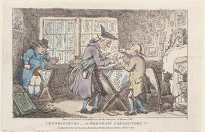 Kenners of Portretverzamelaars!!!, 1807 door Thomas Rowlandson