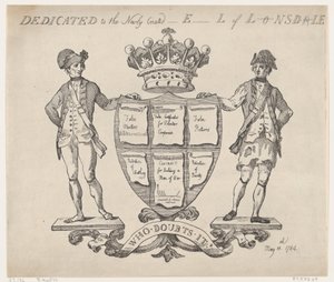 Opgedragen aan de pas geschapen E-l van L-nsd-le door Thomas Rowlandson