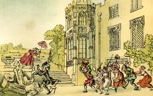 Dr. Syntax en de bijen door Thomas Rowlandson
