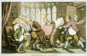 Dr Syntax in gevaar door Thomas Rowlandson